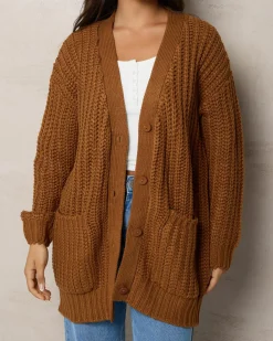 Knitwear|Jackets & Coats*Mooloola It's A Trip Knit Cardigan Ginger