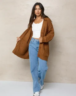Knitwear|Jackets & Coats*Mooloola It's A Trip Knit Cardigan Ginger