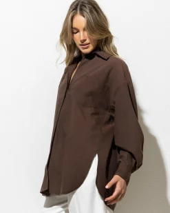 Tops*Mooloola Jack Shirt Espresso