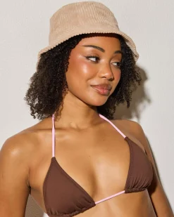New Jackie Cord Bucket Hat Women Headwear