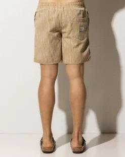 Shorts & Bottoms|Linen Blend*Rhythm Jacquard Linen Jam Shorts Sand