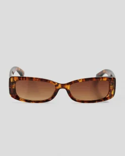 Sunglasses*Indie Eyewear Jada Sunglasses Tort/gd Brown