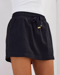 Sets|Linen Blend*Mooloola Jade Hawaii Skirt Black