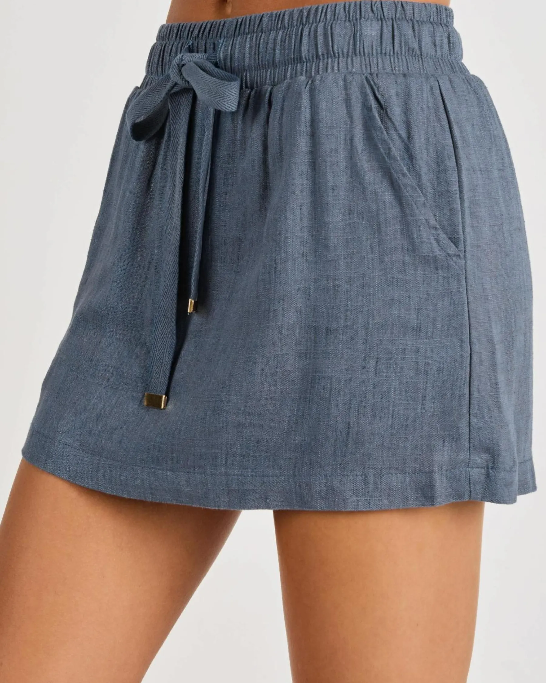 Sets|Linen Blend*Mooloola Jade Hawaii Skirt Blue