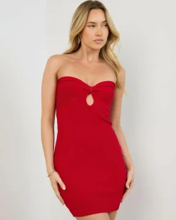 Knitwear|Dresses*Mooloola Jade Knit Dress Red
