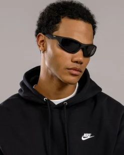 Sunglasses*Sin Eyewear Jagger Polarised Sunglasses Rubber Black/ Smoke