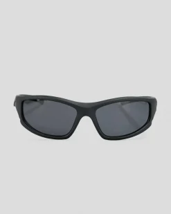 Sunglasses*Sin Eyewear Jagger Polarised Sunglasses Rubber Black/ Smoke