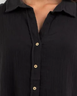 Beach Covers & Overswim*Topanga James Beach Cover Black