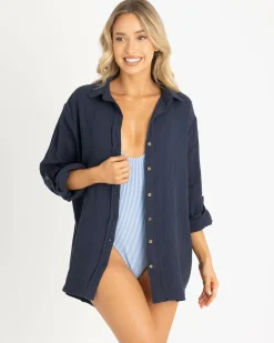 Beach Covers & Overswim*Topanga James Beach Cover Indigo