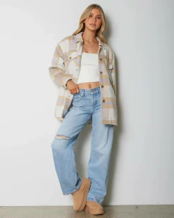 Jackets & Coats*Ava And Ever Jasper Shacket Cashew