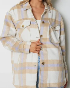 Jackets & Coats*Ava And Ever Jasper Shacket Cashew