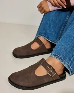 Sandals*Ava And Ever Jasper Slide Sandals Chocolate