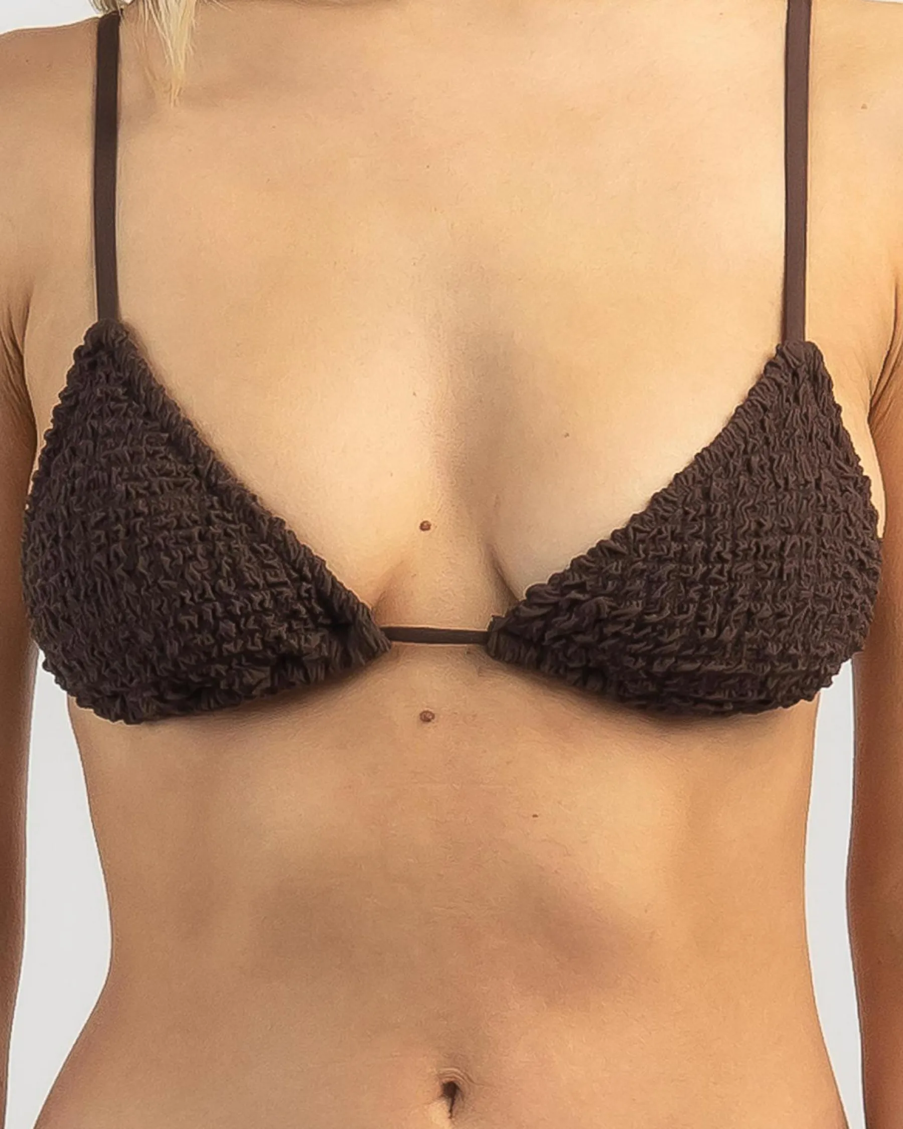 Bikinis*Kaiami Jayla Triangle Bikini Top Dark Choc