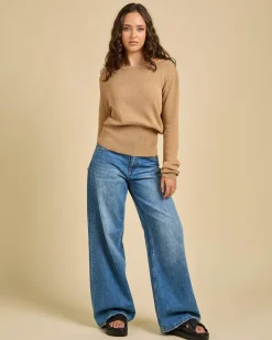 Tops*Gigi & Ella Jayleen Knit Top Beige