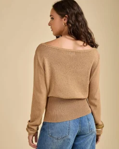 Tops*Gigi & Ella Jayleen Knit Top Beige