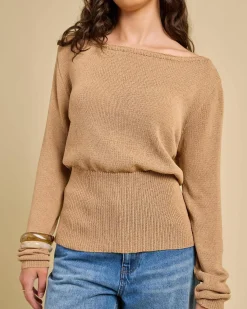 Tops*Gigi & Ella Jayleen Knit Top Beige