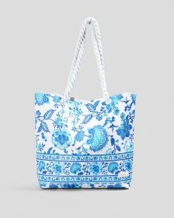 Beach Accessories|Bags*Mooloola Jaymie Beach Bag Blue/white