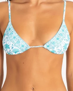 Bikinis*Kaiami Jaymie Triangle Bikini Top Teal