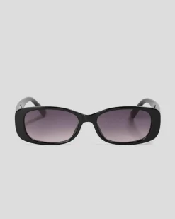 Sunglasses*Indie Eyewear Jenna Sunglasses Shiny Blk/gr Smoke