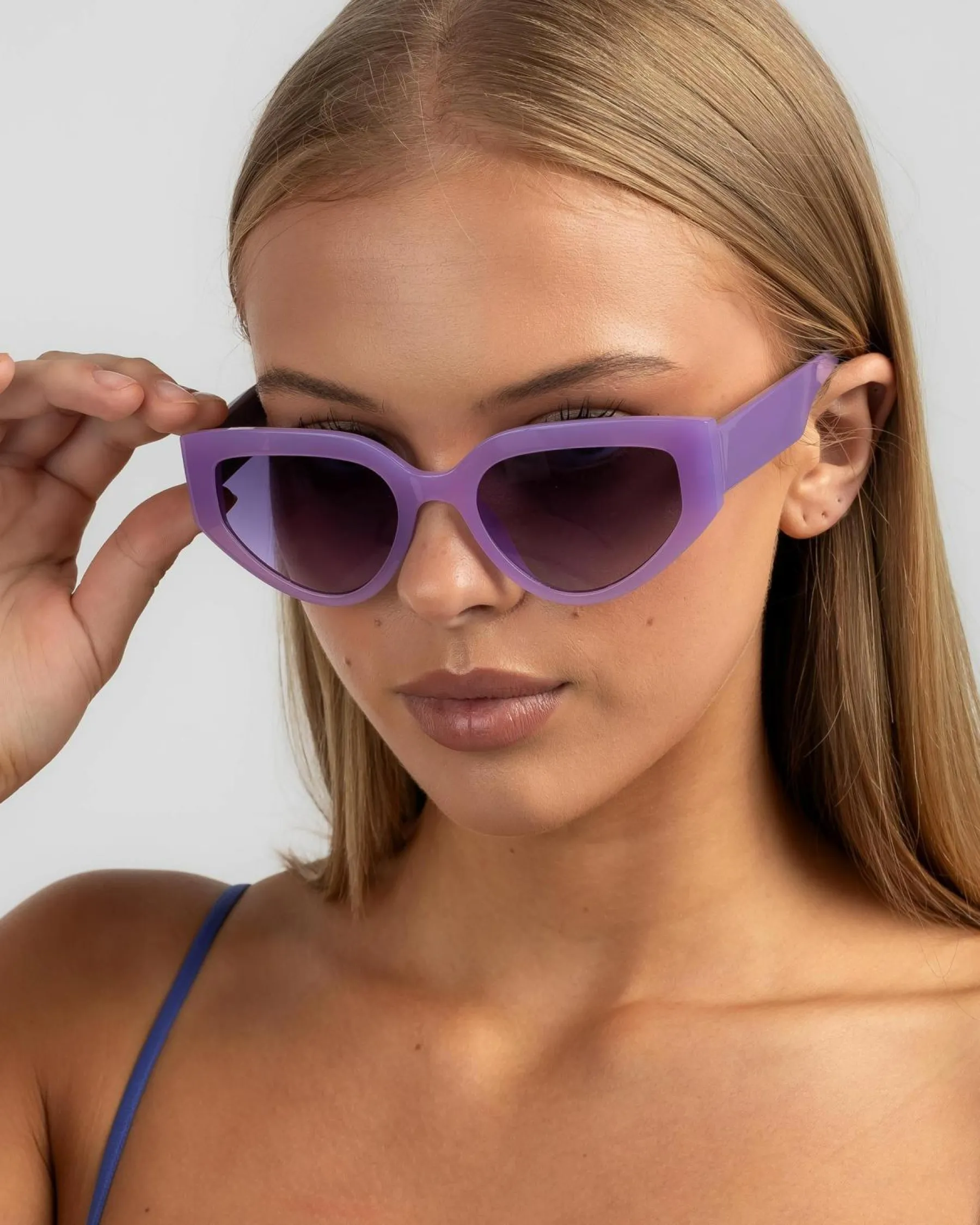 Sunglasses*Indie Eyewear Jersey Sunglasses Violet/purple Smoke