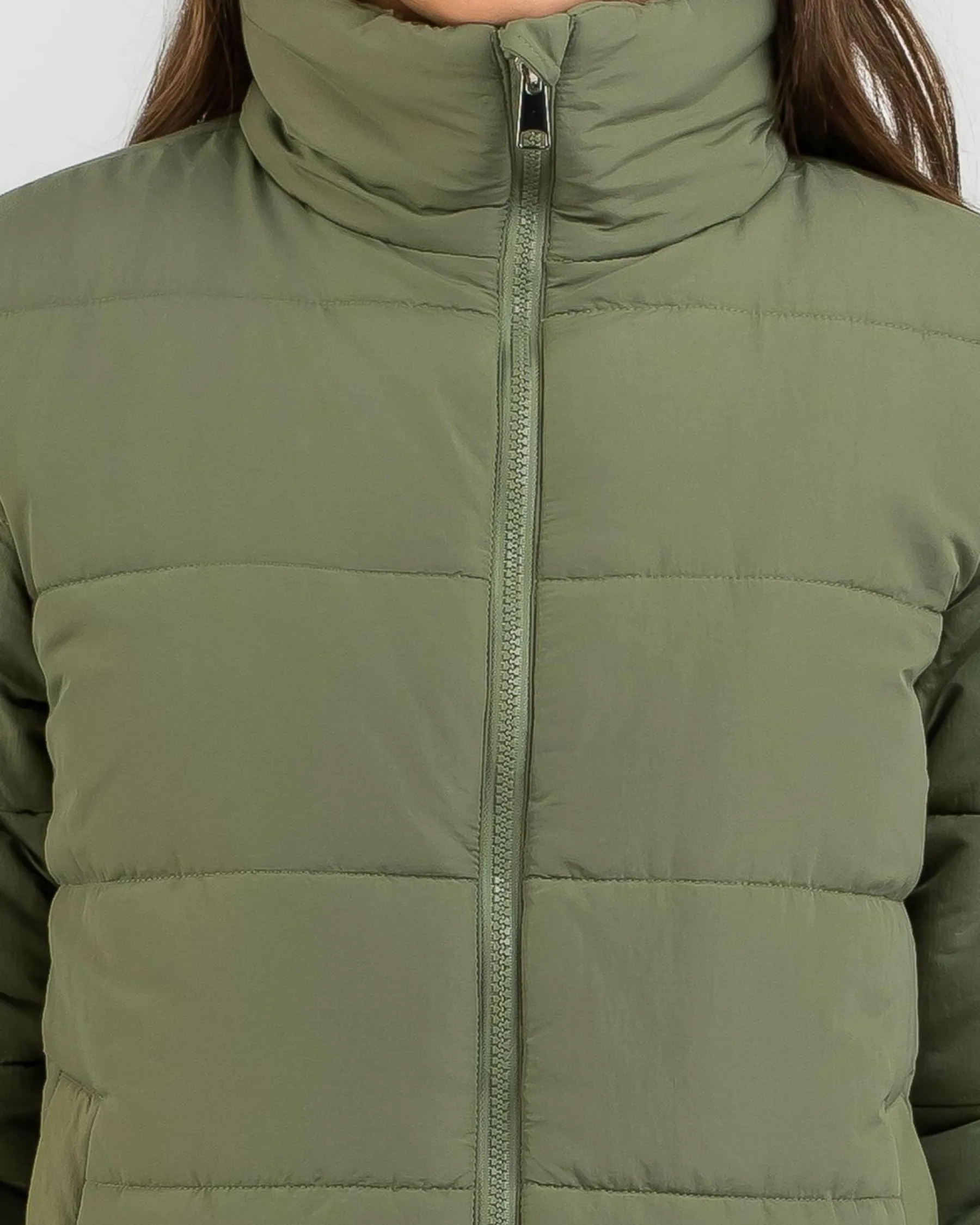 Jackets & Coats*Ava And Ever Jezebel Puffer Jacket Olive
