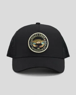 Headwear*Salty Crew Jimmy 5 Panel Trucker Cap Black