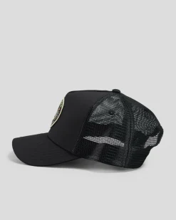 Headwear*Salty Crew Jimmy 5 Panel Trucker Cap Black