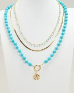 Jewelry|Jewelry*Karyn In LA Jonah Necklace Pack Turq/silver