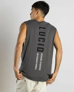 Tops & T-Shirts*Lucid Judge Muscle Tank Charcoal