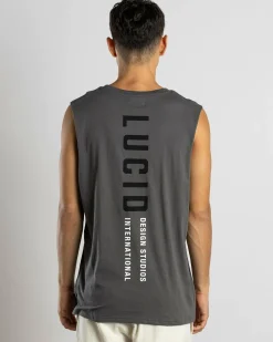 Tops & T-Shirts*Lucid Judge Muscle Tank Charcoal