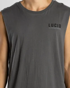 Tops & T-Shirts*Lucid Judge Muscle Tank Charcoal