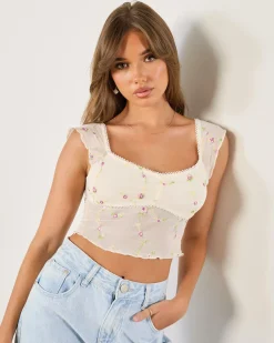 Tops*Mooloola Juliet Top Seashell