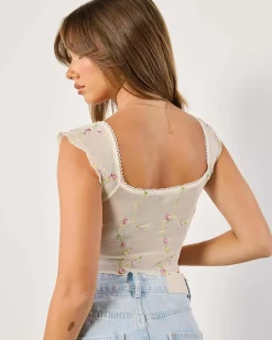 Tops*Mooloola Juliet Top Seashell
