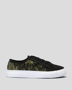 Sneakers*DC Shoes Junior Boys' Manual Shoes Olive Camouflage