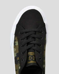 Sneakers*DC Shoes Junior Boys' Manual Shoes Olive Camouflage