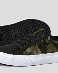 Sneakers*DC Shoes Junior Boys' Manual Shoes Olive Camouflage