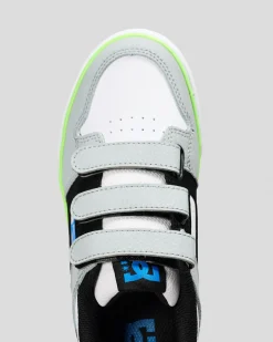 Sneakers*DC Shoes Junior Boys' Pure V Shoes Grey/black/green