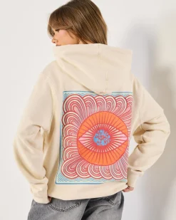 Jumpers & Hoodies*RVCA Jupiter Slouched Hoodie Natural
