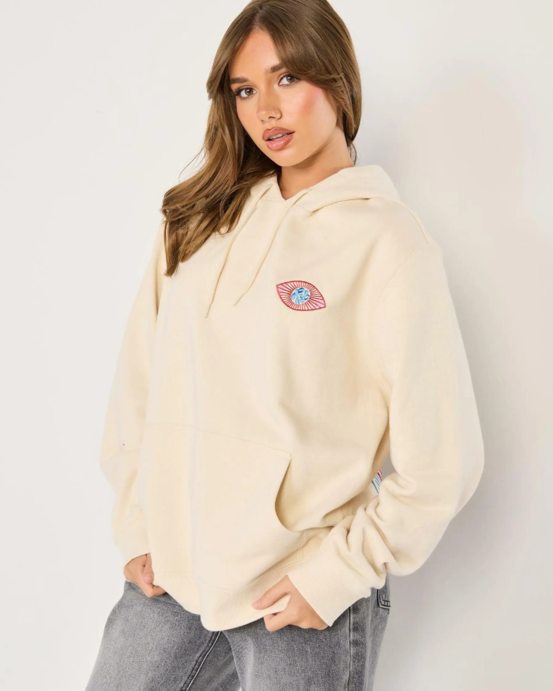 Jumpers & Hoodies*RVCA Jupiter Slouched Hoodie Natural