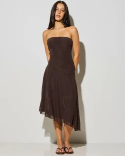 Dresses*Mooloola Kaia Midi Dress Espresso