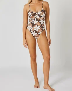 One Pieces*Topanga Kaia One Piece Swimsuit Choc
