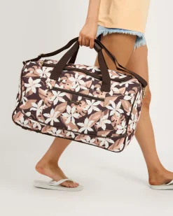 Travel Accessories|Bags*Mooloola Kaia Overnight Bag Chocolate Floral