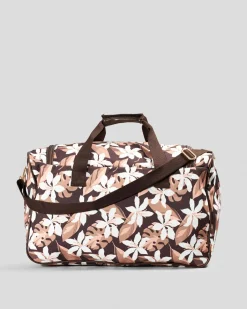 Travel Accessories|Bags*Mooloola Kaia Overnight Bag Chocolate Floral
