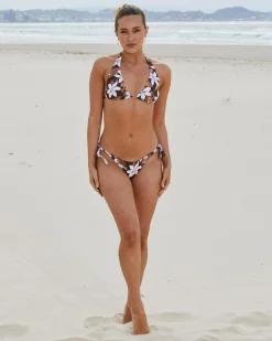 Bikinis*Topanga Kaia Ring Triangle Bikini Top Choc