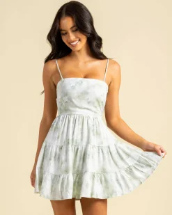 Dresses*Mooloola Kaili Dress Green/white Floral