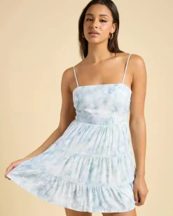 Dresses*Mooloola Kaili Dress Blue/white Floral