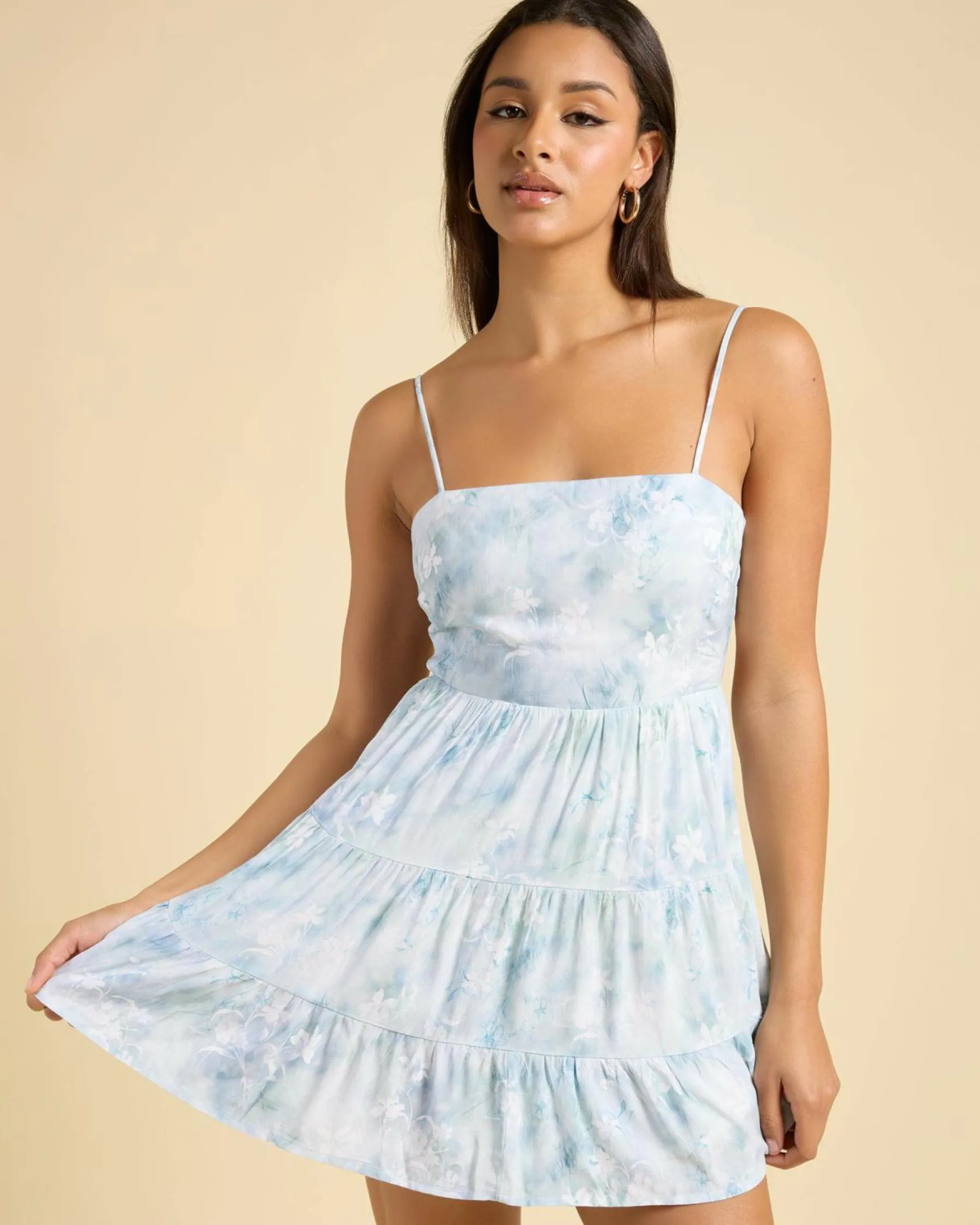 Dresses*Mooloola Kaili Dress Blue/white Floral