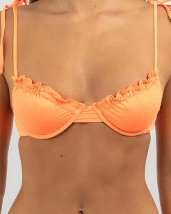 Bikinis*Topanga Katarina Cheeky Tie Bikini Bottom Neon Orange