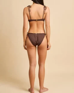 Bikinis*Topanga Katarina Cheeky Tie Bikini Bottom Dark Choc