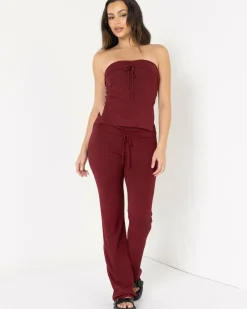 Tops*Ava And Ever Kaya Top Burgandy